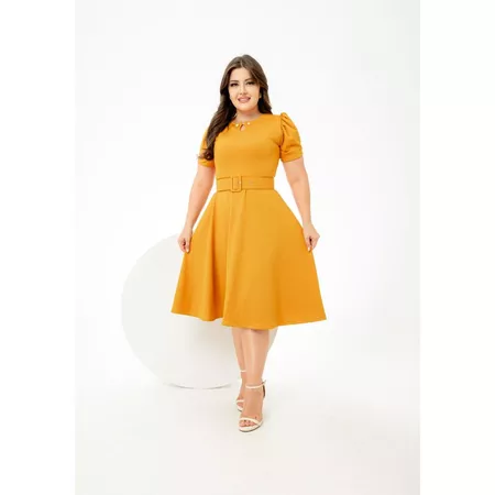 Vestido Godê com Cinto - Imagem 7