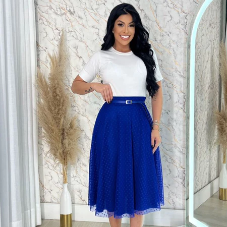 Saia de Tule Godê Acompanha o Cinto - Imagem 6