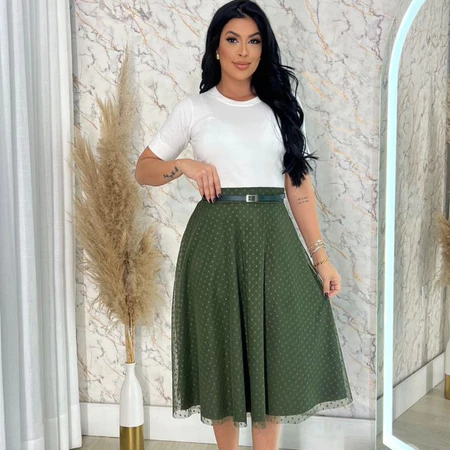 Saia de Tule Godê Acompanha o Cinto - Imagem 7