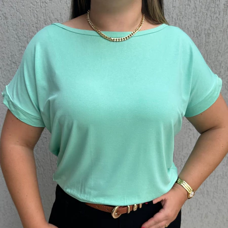 Blusa Feminina Básica Tecido em Malha - Imagem 6