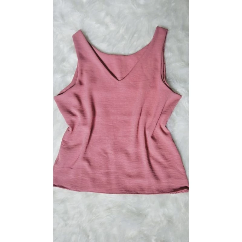Blusa Regata Feminina Alça Larga Tecido Duna