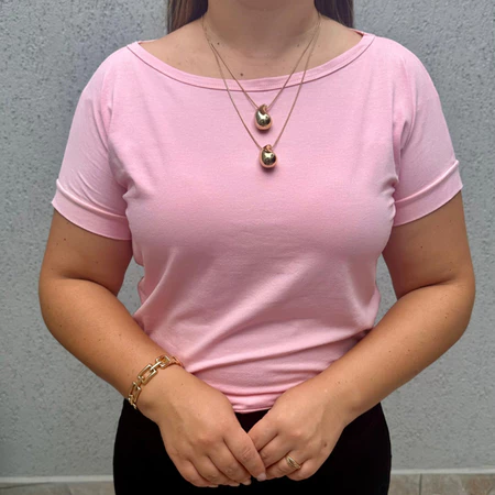 Blusa Feminina Básica Tecido em Malha - Imagem 9