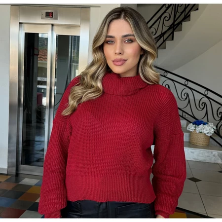 Blusa de Tricot Gola Boba