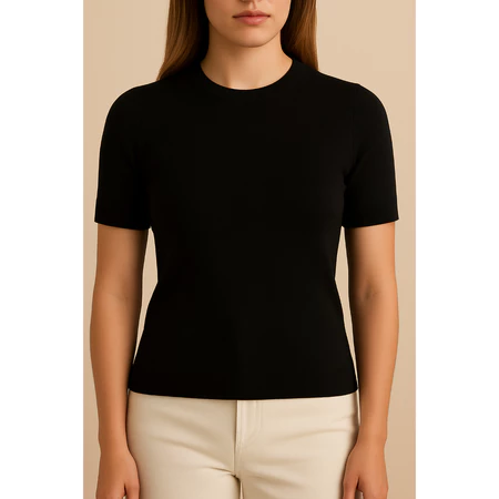 Blusa T-Shirt Tricot Modal Básica Manga Curta - Imagem 10