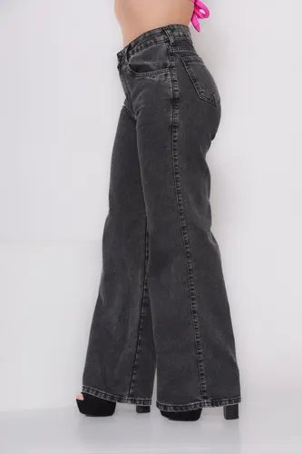 Calça Jeans Feminina Wide Leg Pantalona - Imagem 3