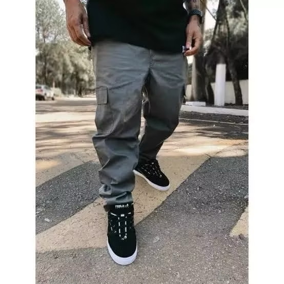 Calça Cargo 6 Bolsos skate Larga - Imagem 5
